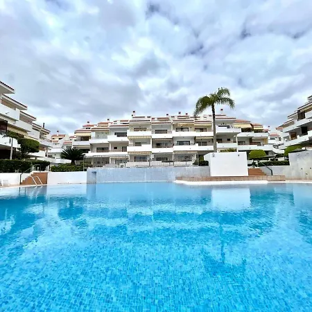 Pool View With Wifi, Terrace, Kitchen At 600m Cristianos Appartamento *