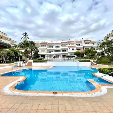 Pool View With Wifi, Terrace, Kitchen At 600m Cristianos