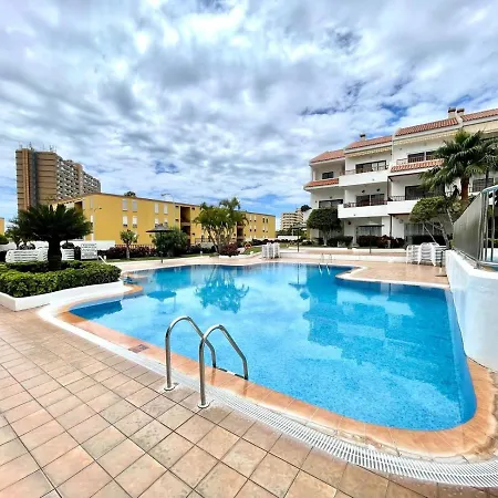 Pool View With Wifi, Terrace, Kitchen At 600m Cristianos
